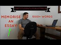 Video thumbnail for How To Memorise An Essay ! 1000+ words