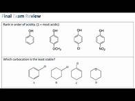 Video thumbnail for Organic Chemistry 1 Final Exam Review