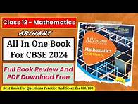 Video thumbnail for Class 12 Maths Arihant All In One Book Review And Free PDF Download || Best Book For CBSE Exam 2024