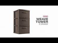 Video thumbnail for Sterilite 3 Drawer Weave Tower
