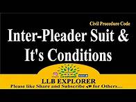 Video thumbnail for ✒Interpleader Suit|| Section 88 || Order 35 CPC || Civil Procedure Code 1908