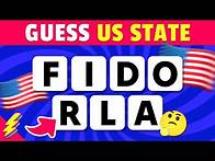 Video thumbnail for Guess the 50 US States by their Scrambled Names