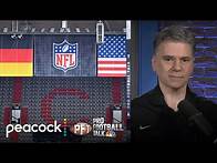 Video thumbnail for NFL schedule 2024: 5 international games in Brazil, London, Munich | Pro Football Talk | NFL on NBC