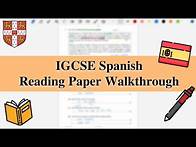 Video thumbnail for GCSE Spanish Reading Paper Walkthrough (tips to get full marks!)