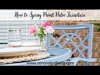 Video thumbnail for how to spray paint patio furniture