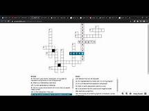 Video thumbnail for How to answer the online crossword puzzle quiz using Crossword Labs