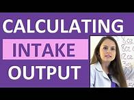 Video thumbnail for Intake and Output Nursing Calculation Practice Problems NCLEX Review (CNA, LPN, RN) I and O