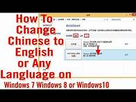 Video thumbnail for How To Change Windows Language Chinese To English