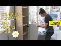 Video thumbnail for building an ikea BILLY BOOKCASE with OXBERG GLASS DOOR (IKEA FURNITURE ASSEMBLY)