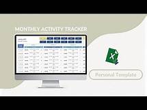 Video thumbnail for Monthly Activity Tracker Excel Template