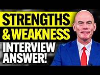 Video thumbnail for WHAT ARE YOUR STRENGTHS AND WEAKNESSES? (Job Interview Questions & Answers!) PASS your INTERVIEW!