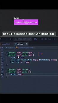 Video thumbnail for Placeholder animation using CSS #htmlfullcourse #frontenddevelopment #python #webdesign #coding #css