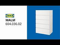 Video thumbnail for IKEA MALM Chest of 6 drawers assembly instructions