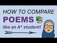 Video thumbnail for How to Compare Poems for Literature iGCSE & GCSE || Compare and Contrast Poems || A* tips