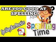 Video thumbnail for Spelling Bee Practice + pdf - Listen the letters and find the words - level B/C - practice letters