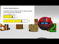 Video thumbnail for Fraction Word Problems - 4th Grade Mage Math