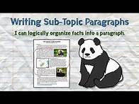 Video thumbnail for Informative Writing - Sub-Topic Paragraphs