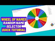Video thumbnail for Wheel Of Names | Random Name Picker Online | Winner Picker | Lucky Draw | Picker Wheel