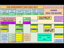 Video thumbnail for Excel based Income Tax Calculator for AY 2026-27 (i.e. FY 2025-26) under new tax regime