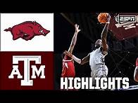 Video thumbnail for Arkansas Razorbacks vs. Texas A&M Aggies | Full Game Highlights | ESPN College Basketball