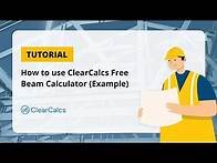 Video thumbnail for Free Beam Calculator Example
