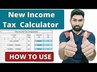 Video thumbnail for Income Tax Calculator for AY 2024-25 and AY 2025-26 | How to use excel income tax calculator