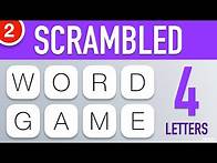 Video thumbnail for Scrambled Word Games Vol. 2 - Guess the Word Game (4 Letter Words)