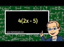 Video thumbnail for Simplifying Expressions using Distributive Property | Expression & Equations | Grade 6