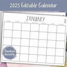 Video thumbnail for 2025 Printable Calendar Template Editable | Family Organizer | Monthly Planner | Kitchen Calendar Printable | Fillable Calendar| Sassy - Etsy