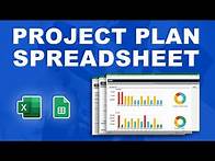 Video thumbnail for What is a project plan? "Project plan template" in Excel or Google Sheets w/ dashboard, gantt chart