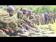 Video thumbnail for UPDF in Training as Commander in Chief of Armed Forces in Uganda President Museveni Observes