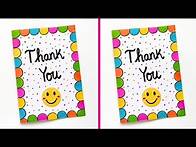 Video thumbnail for Thank you Card | Easy & Beautiful Thank you Card for Teachers | How to make Easy Thank you Card