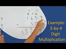 Video thumbnail for Example: 3-by-4 digit multiplication (5th grade math)