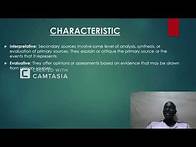 Video thumbnail for "Understanding Secondary Sources of information: Research Made Easy!"