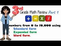 Video thumbnail for 3rd Grade Math Review Part 1