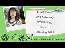 Video thumbnail for OCR Gateway GCSE Biology Paper 1 | 2023 Exam Predictions | Combined and Separate Science | 16th May