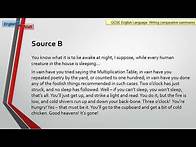 Video thumbnail for 136. GCSE English Language: Paper 2, Question 2 (Insomnia) (AQA)