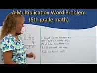 Video thumbnail for A multiplication word problem (discount) - 5th grade math