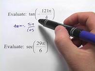Video thumbnail for Find Exact Values of Trig Functions