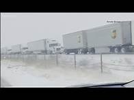 Video thumbnail for Winter storm strands Arizona drivers on I-40 overnight