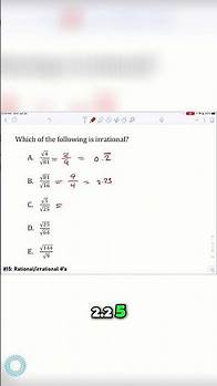Video thumbnail for Identify Irrational Numbers: Math Tricks!