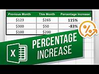 Video thumbnail for How to Calculate a Percentage Increase in Excel