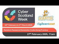 Video thumbnail for 3 Random Words - Password Generator - Cyber Scotland Week 25 - CodeAlong Promo