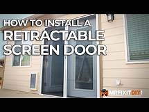 Video thumbnail for How to Install a Retractable Screen Door