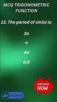 Video thumbnail for "Mastering Trigonometric Functions: Understanding the Period of sin(x)" #study nest