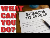 Video thumbnail for WATCH ME RESPOND TO A COURT SUMMONS || WHAT CAN YOU DO ABOUT THEM