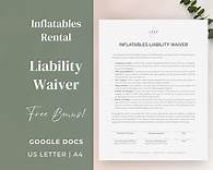 Video thumbnail for Inflatables Liability Waiver Form Template | Editable, Printable Bounce House Rental Agreement Waiver | Inflatables Rules | Google Docs - Etsy