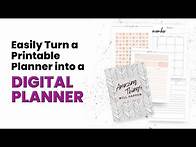 Video thumbnail for Turn a PDF into a Digital Planner | Turn a Printable Planner into a Digital Planner