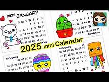 Video thumbnail for How to Make 2025 mini Desk Calendar 🥰 FREE Easy DIY Craft