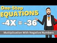 Video thumbnail for Equations with Negatives | Year 7 Maths Revision